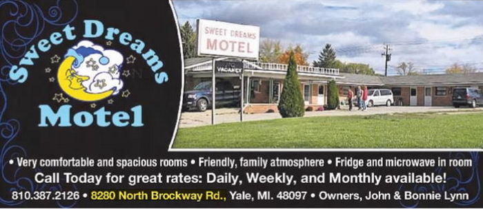 Sweet Dreams Motel - 2016 Ad (newer photo)